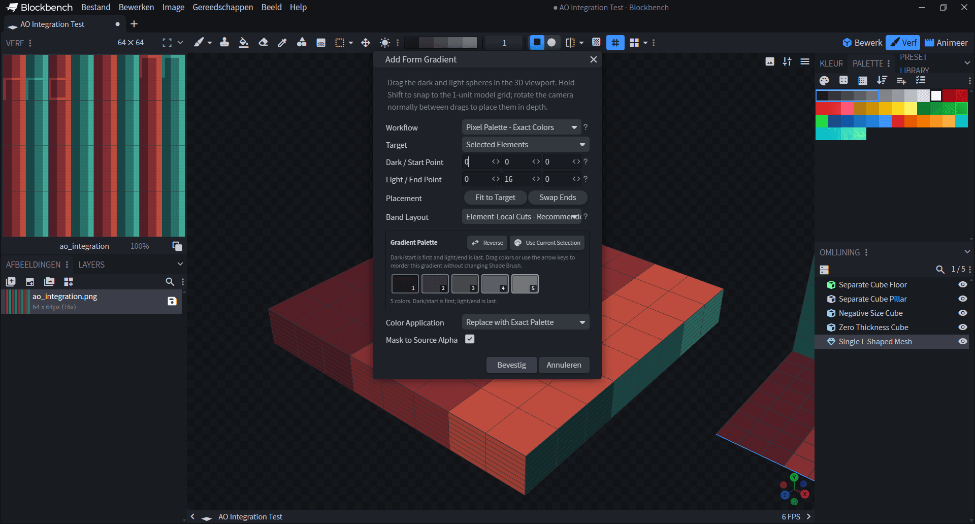 Form Gradient controls and viewport points inside Blockbench