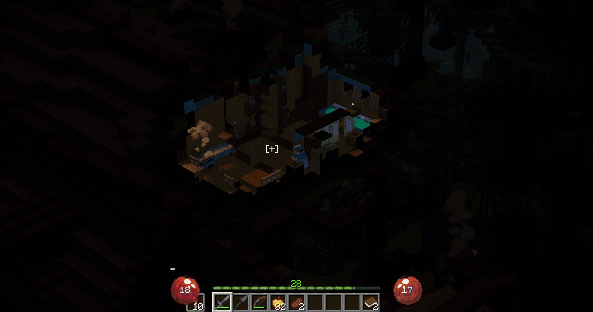 An interior room opened by Isocraft's dollhouse reveal