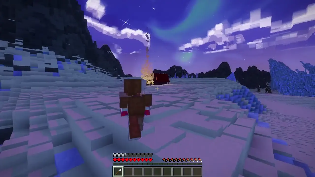 A painted Minecraft world under Khan's Stylized Shaders