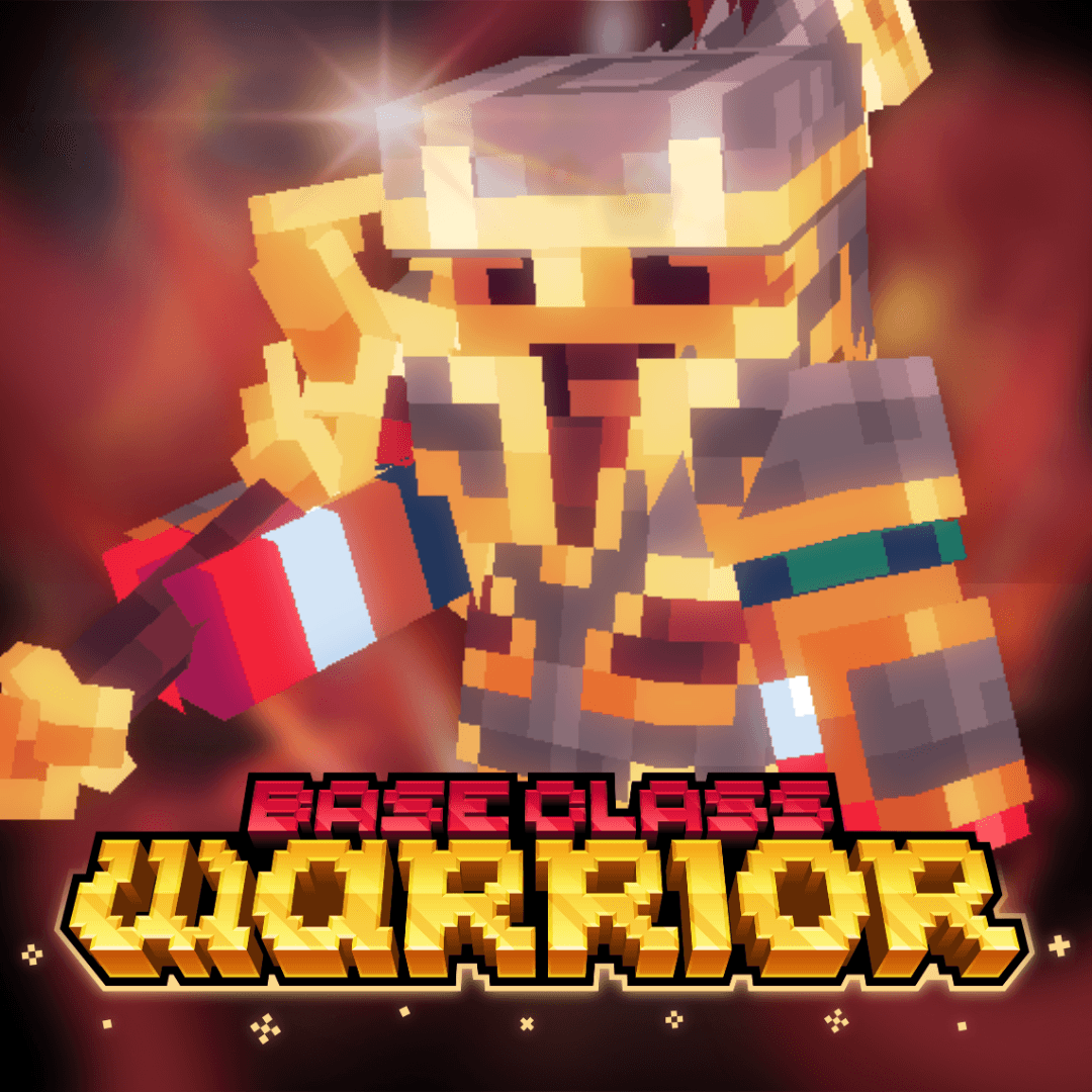 Khan's RPG Warrior Class in gold and red armor